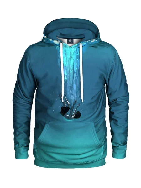 Bluza z kapturem Aloha From Deer niebieska