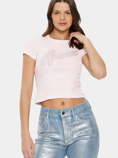 Футболка GUESS рожевий
