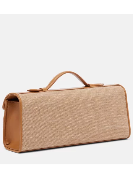 Top Savette din canvas maro
