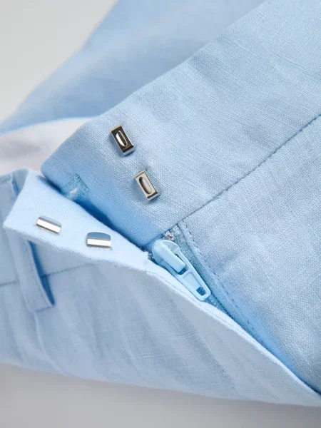 Reserved Лляні шорти блідо-блакитний блакитні