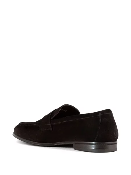 Pantofi loafer Doucal's din piele de căprioară maro