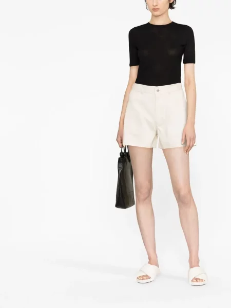 Raštuotas marškinėliai Jil Sander juoda