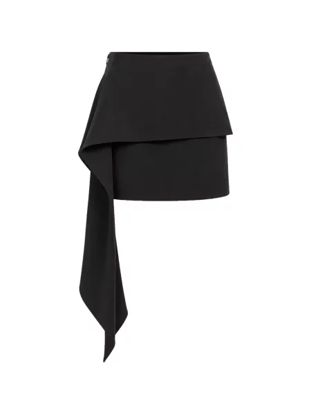 Fusta mini Isabelle Blanche drapată negru