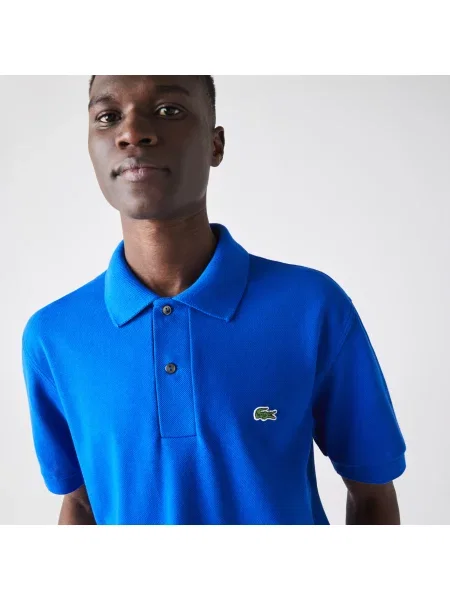Lacoste поло чоловіче Organic блакитне