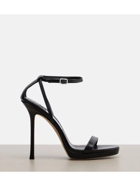 Sandale Jimmy Choo din piele cu platformă negru