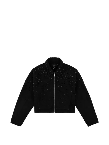 Decupat geacă Purple Brand cu perle negru