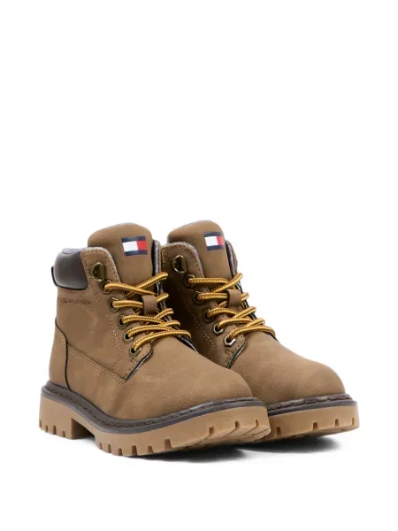 Buty do kostki dziecięce Tommy Hilfiger brązowe