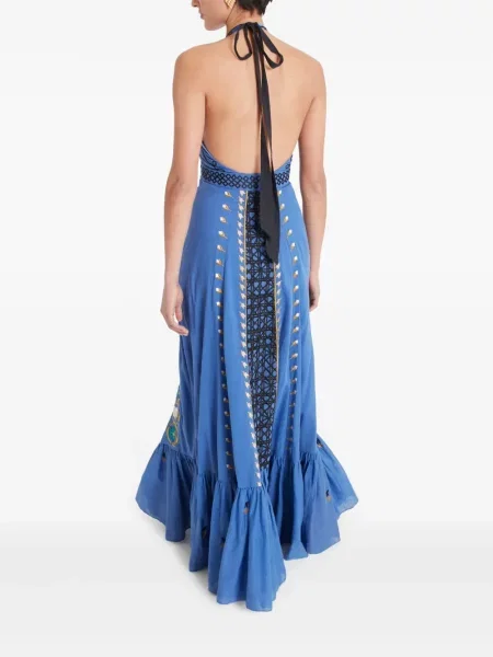 Макси рокля Temperley London синьо