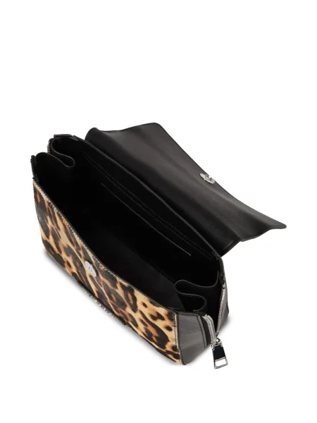 Geantă Karl Lagerfeld cu model leopard negru