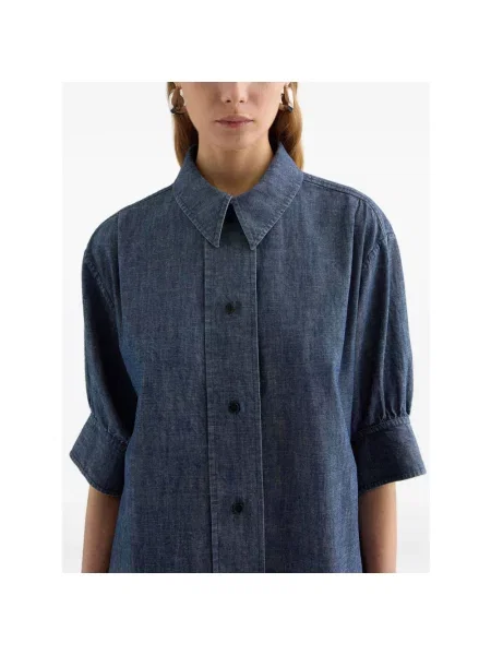 Koszula Jil Sander niebieska