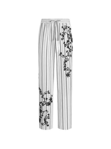 Pantaloni Dolce & Gabbana cu broderie alb