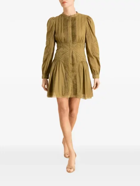 Rochie mini Ulla Johnson din dantelă verde
