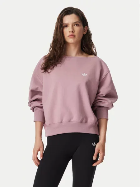 Adidas Μπλούζα Essentials Fleece Boatneck Sweatshirt ροζ
