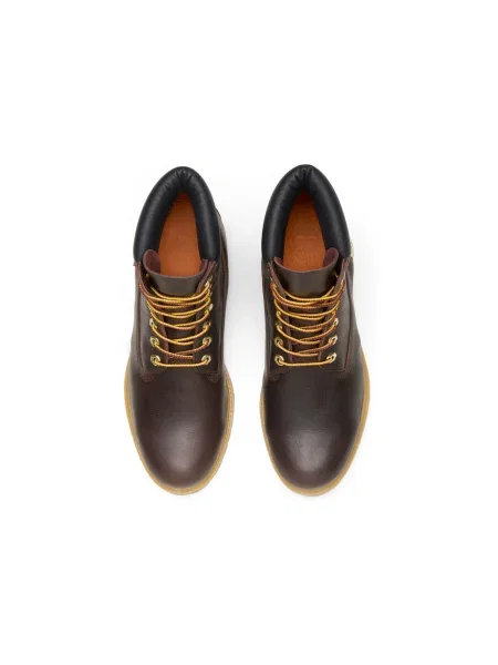 Šnurovacie čipkované vodotesný členkové topánky Timberland hnedá