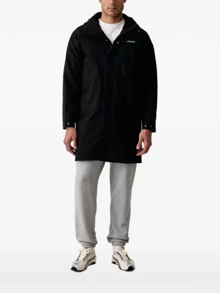 Palton Columbia cu glugă streetstyle negru