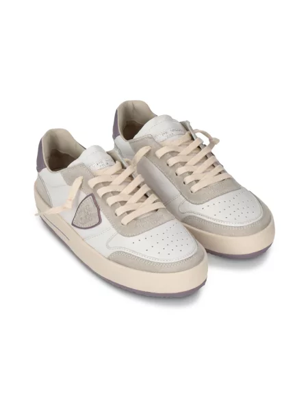 Buty do tenisa Philippe Model zamszowe do tenisa białe