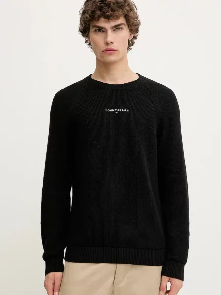 Pulover Tommy Jeans črna