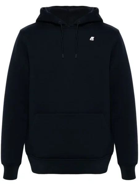 Hanorac cu glugă K-way cu imagine din jerseu albastru