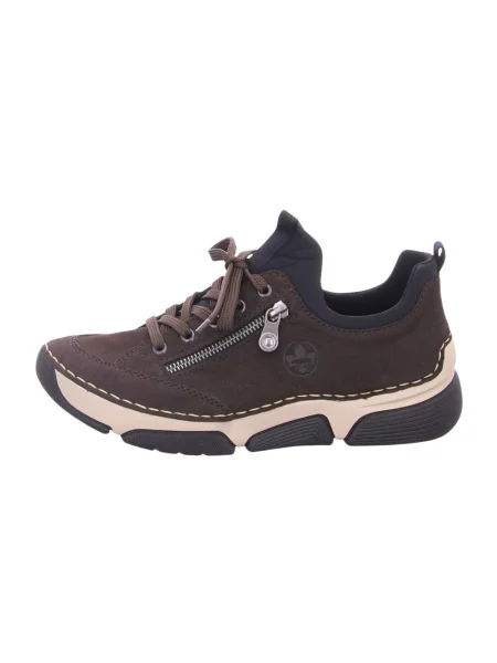 Sneakersy Rieker brązowe