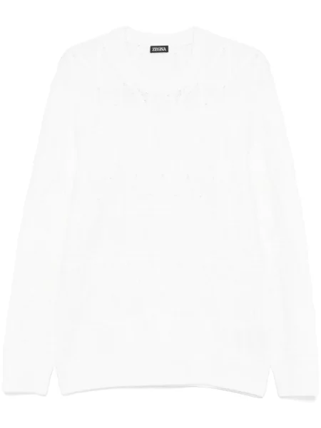 Pulover Zegna alb