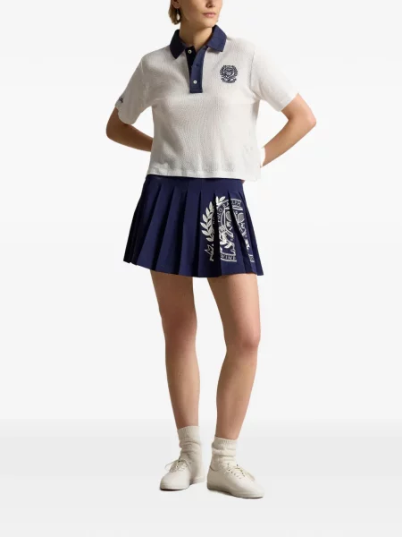 Велурени бягане с яка чорапи Polo Ralph Lauren синьо