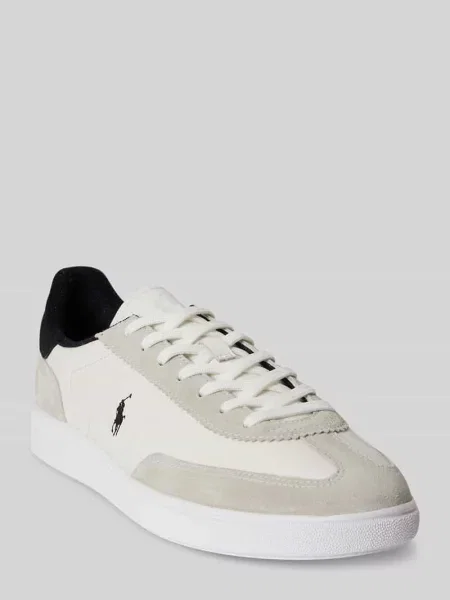 Sneakersy niskie ze skóry naturalnej Polo Ralph Lauren białe