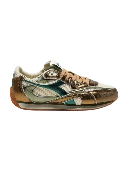 Sneakersy Diadora skórzane brązowe