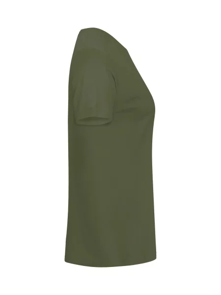 Clique Basic-T – Dopasowana koszulka z bawełny olive green zielona
