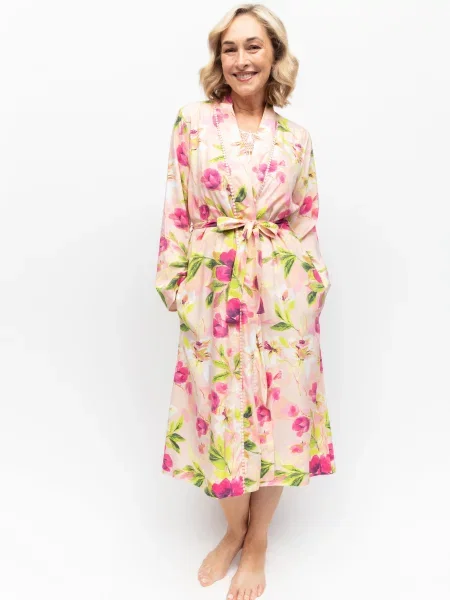 Халат Nora Rose из модала розовый