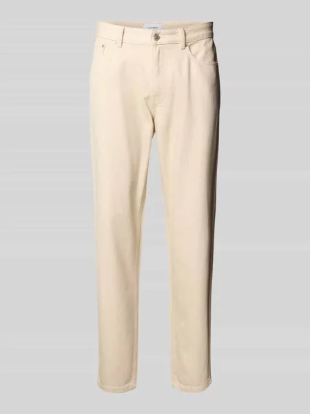 Jeansy o kroju regular fit z 5 model ‘Ryder’ Les Deux białe
