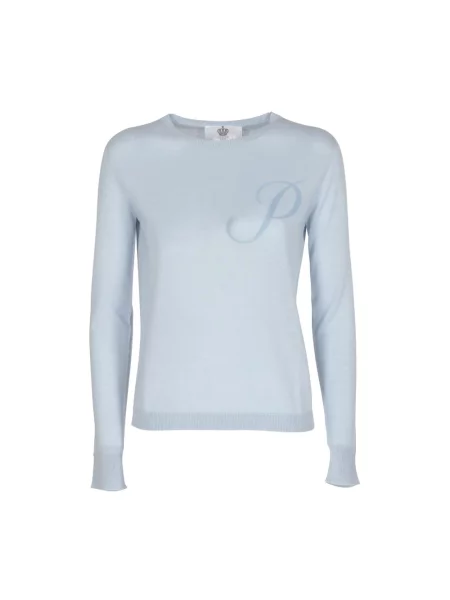 Długi sweter Dee Ocleppo z kaszmiru z długim rękawem niebieski