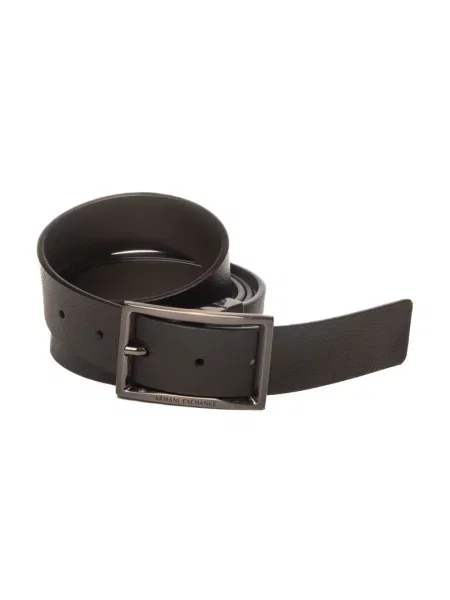 Pasek Armani Exchange skórzany czarny