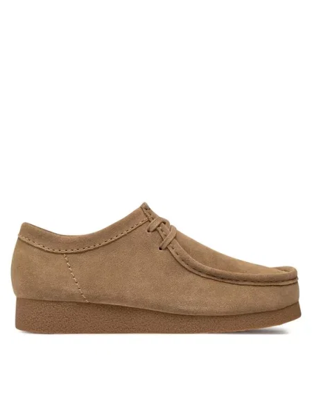 Clarks Mokasini Wallabeeevo rjava