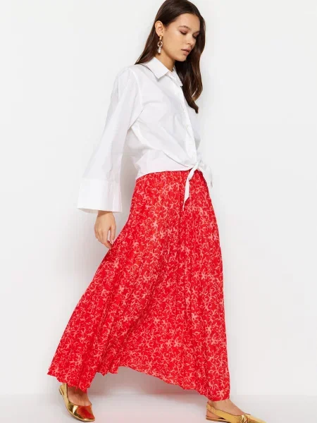 Spódnica Trendyol czerwona