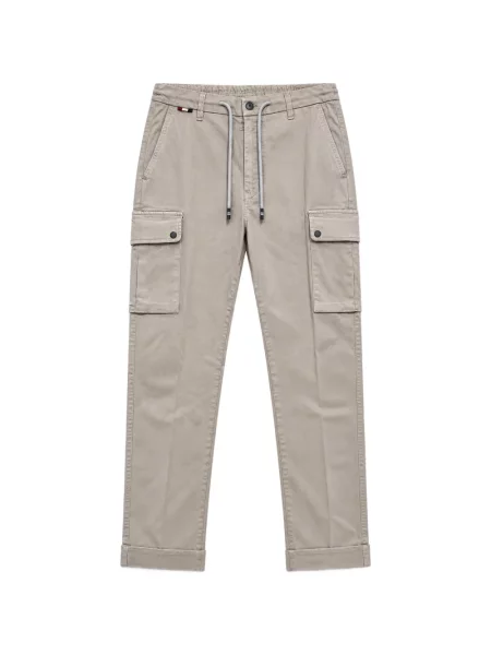 Pantaloni cargo Mason's cu cordon gri