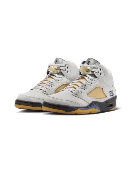 Sneakersy Jordan 5 Retro retro białe