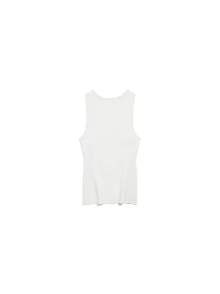 Top Balenciaga na ramiączkach z logo biały