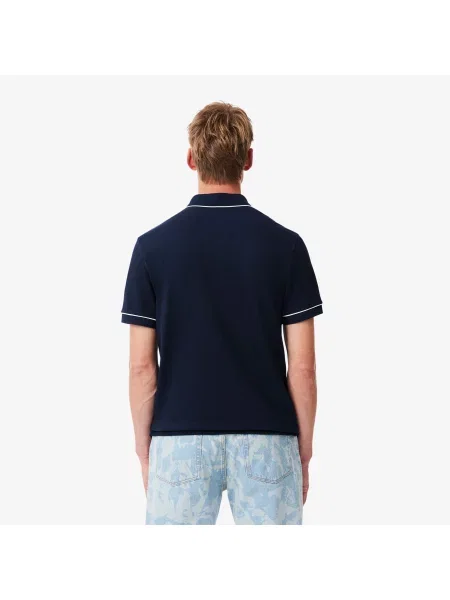 Поло Lacoste синее