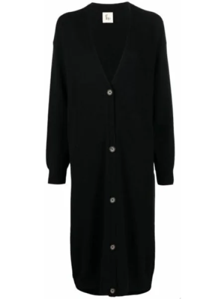 Palton Paula din cașmir negru