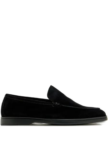 Pantofi loafer Forsa din piele de căprioară negru
