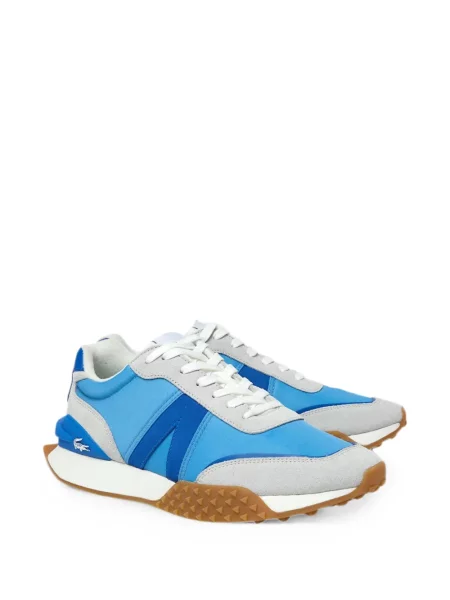 Sneakerși Lacoste cu șireturi din piele albastru
