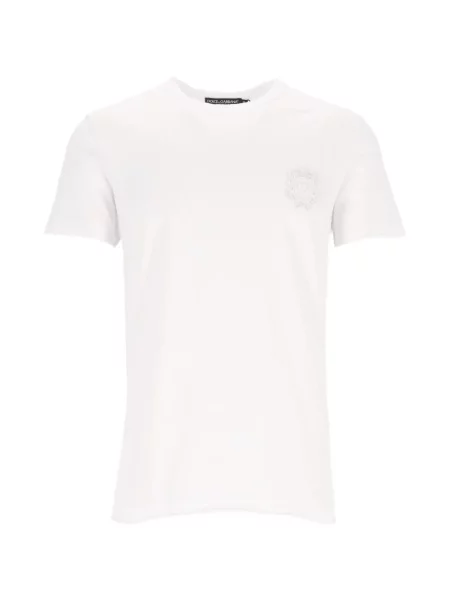 Tricou Dolce & Gabbana cu broderie alb