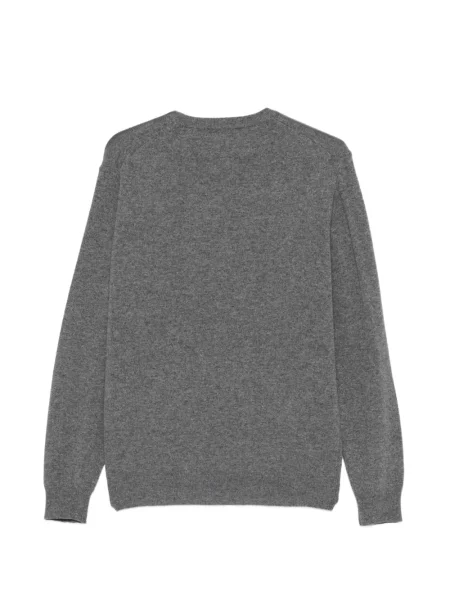 Кашмирен пуловер Piacenza Cashmere с кръгло деколте сиво