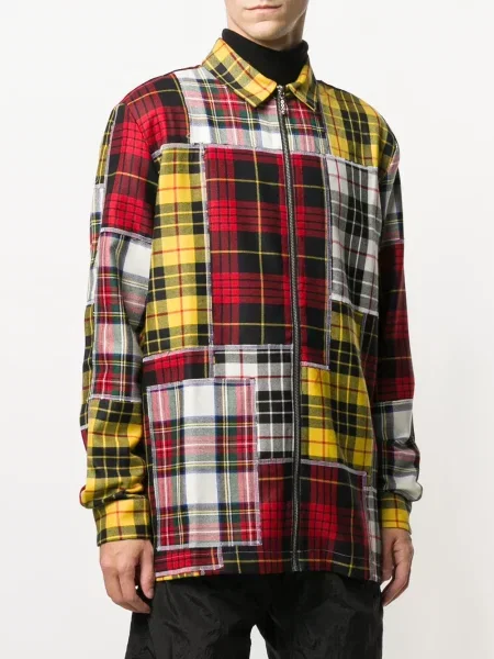 Kostkovaná košile Palm Angels červená