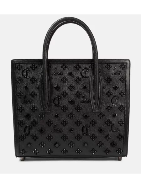 Geanta de piele Christian Louboutin din piele negru