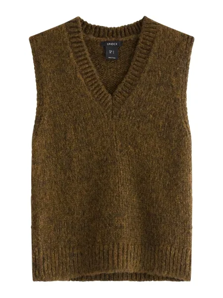 Lindex Pulover Sally temno rjava