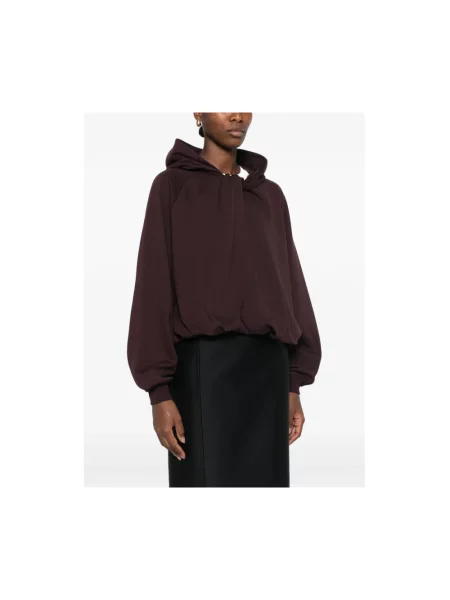 Bluza z kapturem Dries Van Noten z kapturem brązowa