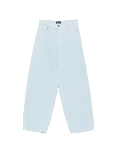 Pantaloni Haikure de catifea cord albastru
