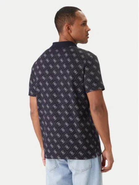 Guess Pólóing Regular Fit sötétkék