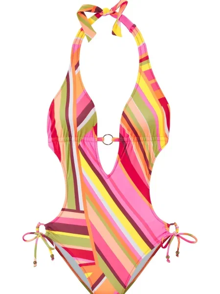 BRUNO BANANI Costum de baie întreg / verde / portocaliu / roz galben